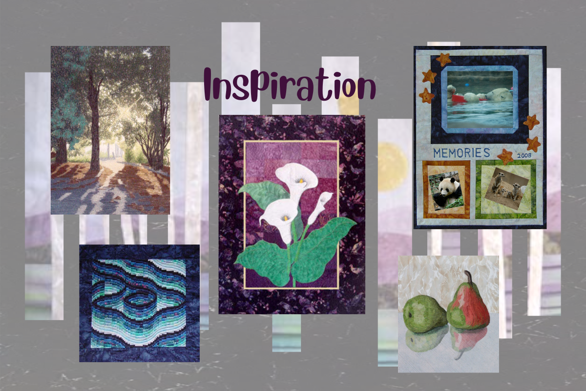 where do we get inspiration for our quilting? this is the first of a 4 part series on inspiration