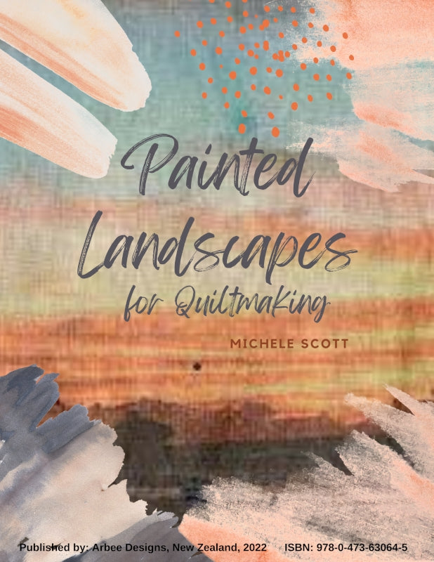 Add paint to cloth background for impressionist landscapes