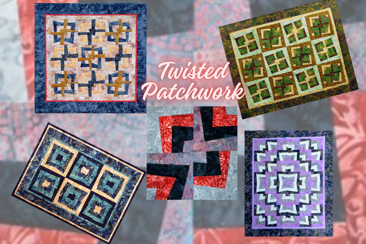 four quilts from one block - twisted patchwork