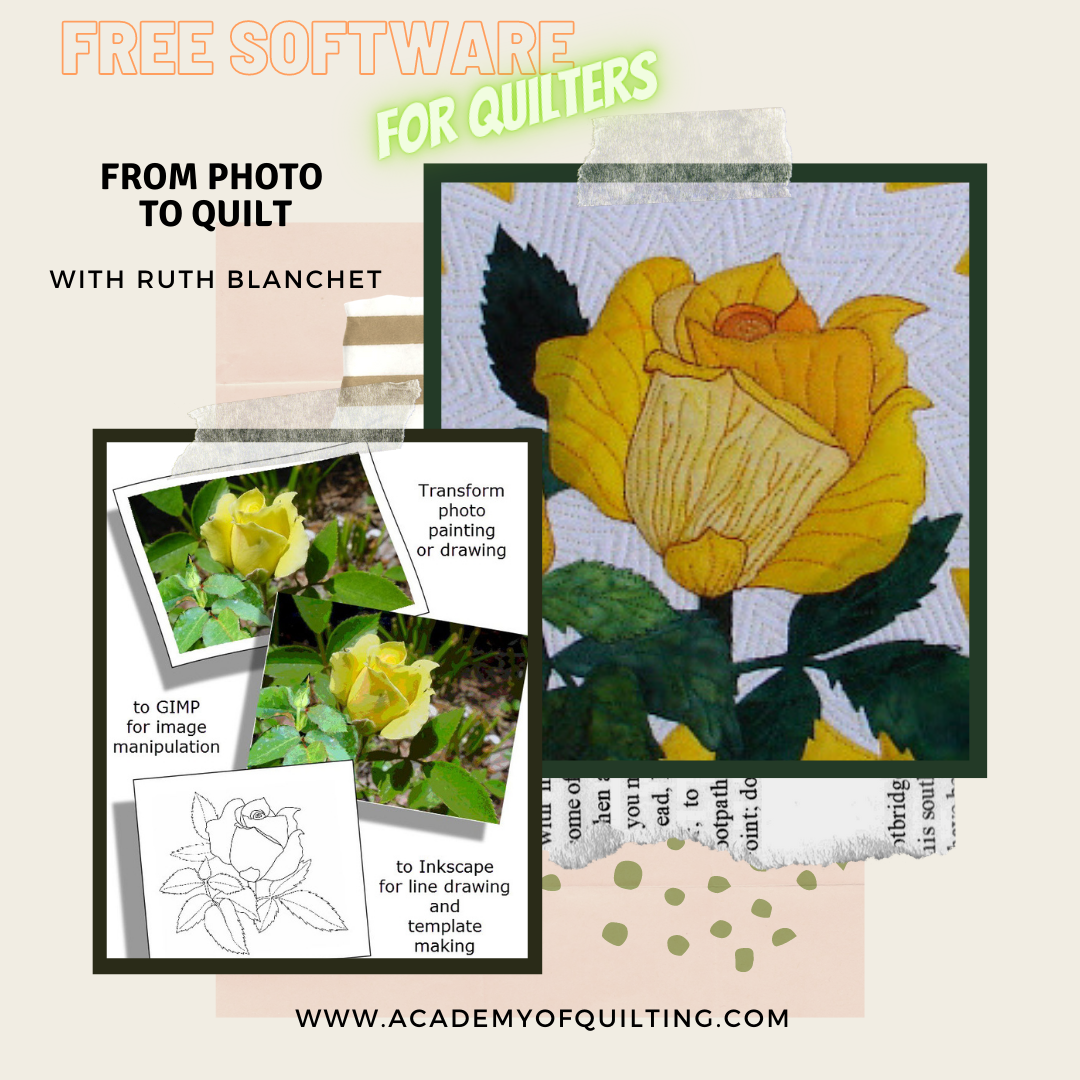 Learn to design and draw your own quilt designs using free computer software