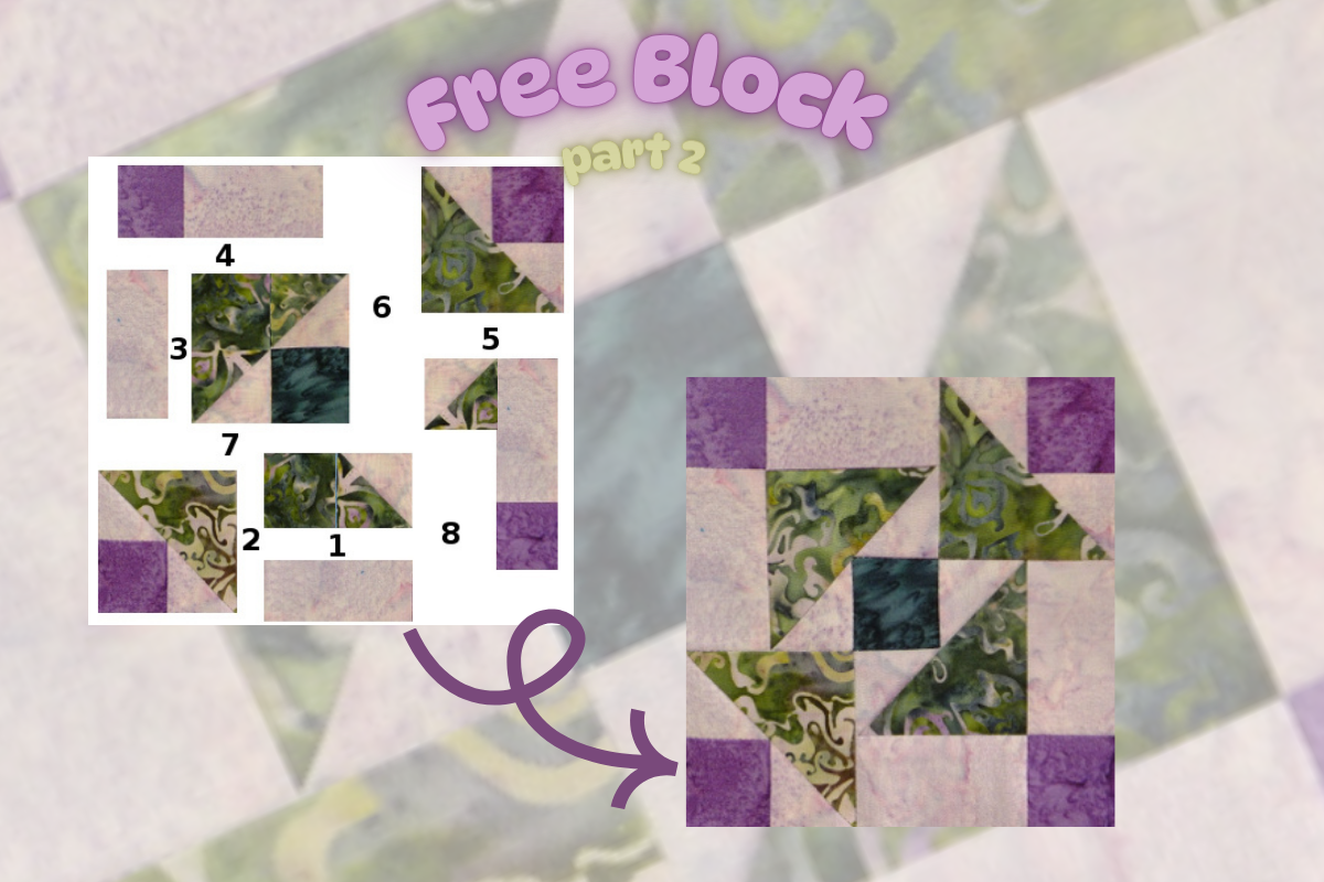 Free Block - Grandmothers Puzzle part 2 - putting it all together