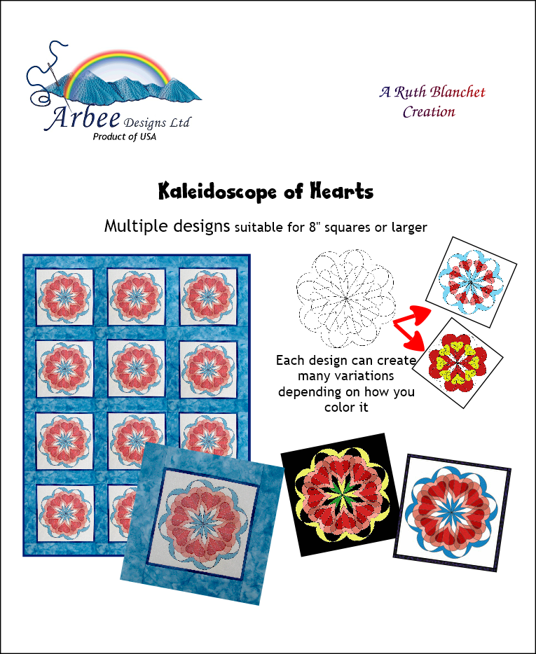 An ebook of designs to color, applique, and quilt.