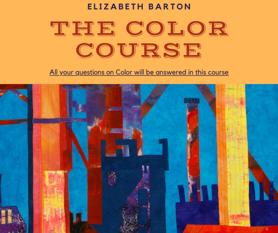 All your questions on Color will be answered from veteran teacher/designer Elizabeth Barton. Applicable to many different mediums: fiber, paint, ceramics…. even landscape gardening!