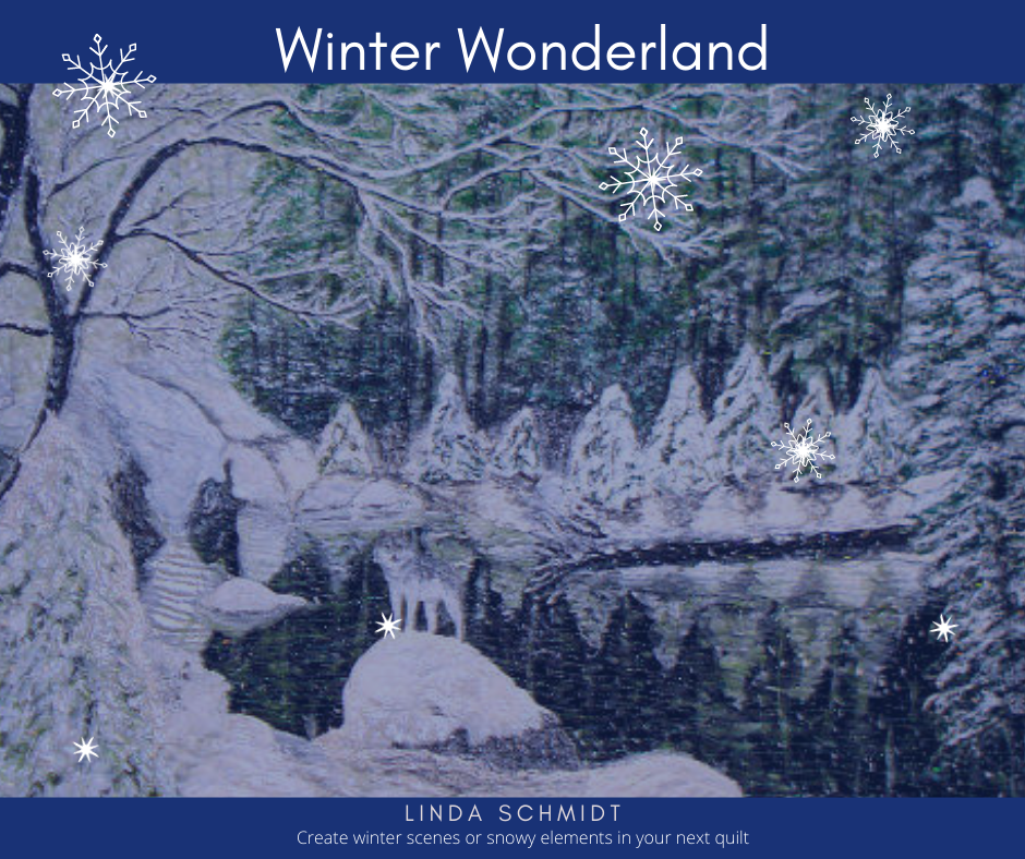 a winter wonderland online workshop with Linda Schmidt