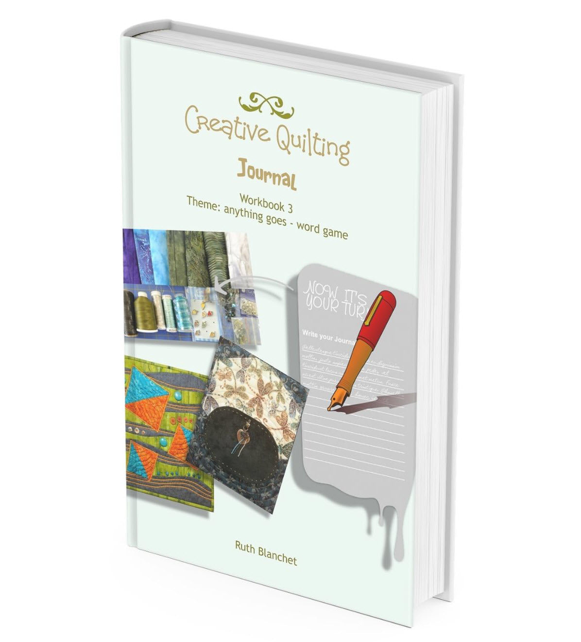 Creative awareness through journals is perfect for that leap from traditional quilter into art quilts or mixed media.